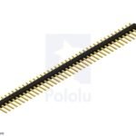 0.100" (2.54 mm) Breakaway Male Header: 1×40-Pin, Straight, Black