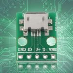 female micro usb to dip 5pin breadboard power supply