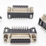 Db15 female pcb mount right angle
