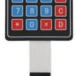 Arduino 4x4 keypad matrix membrane switch