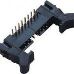 Idc male 16 pin with laches