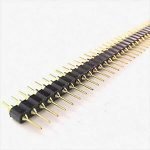 GOLD PLATED 2.54MM MALE 40PIN HEADER